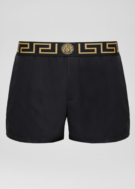 Pantaloni Scurti Inot Versace Greca Border Barbati | QEJUVXL-70